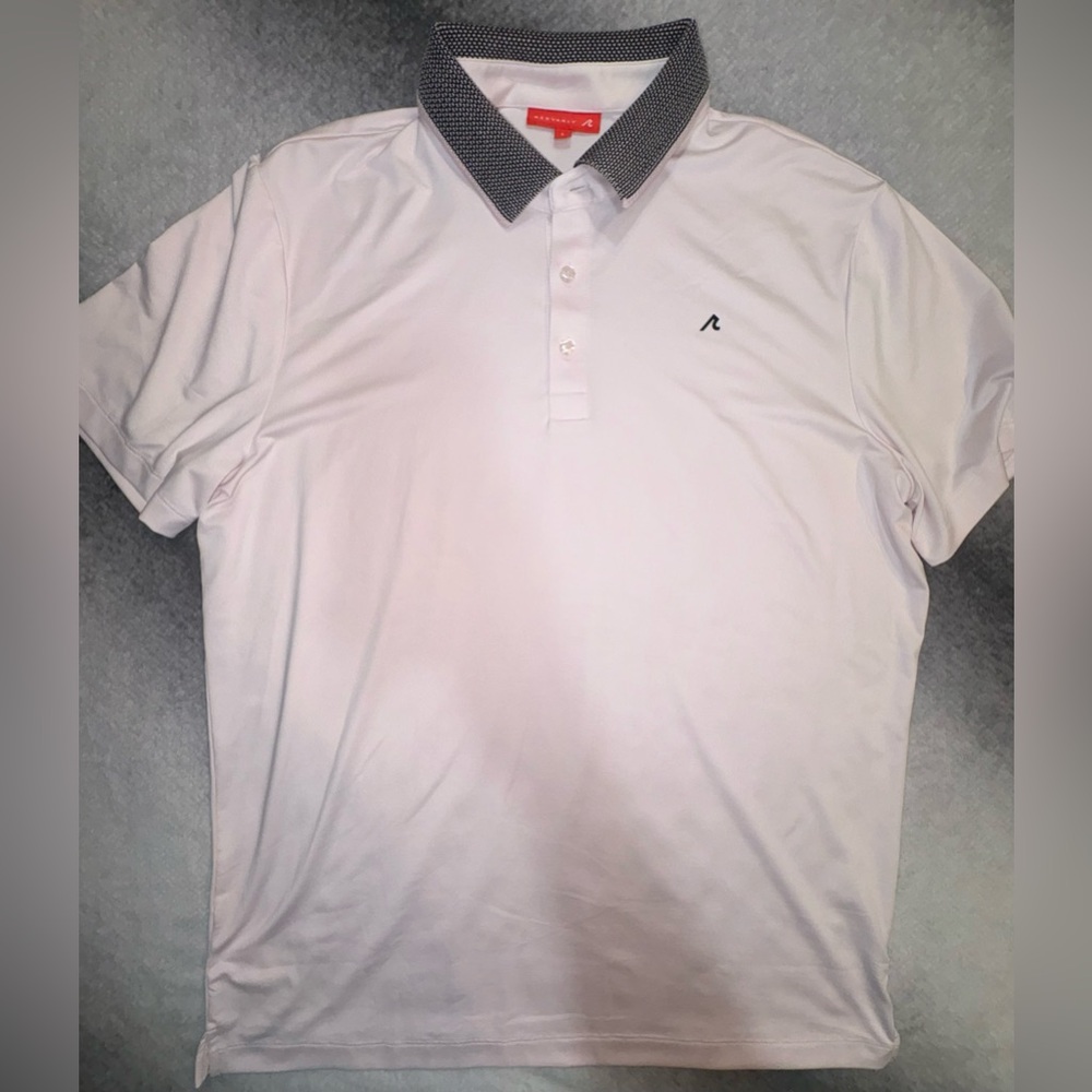 Redvanly Light Pink Darby Mens Golf Dallas National 2002 Polo Shirt Large - Picture 3 of 6